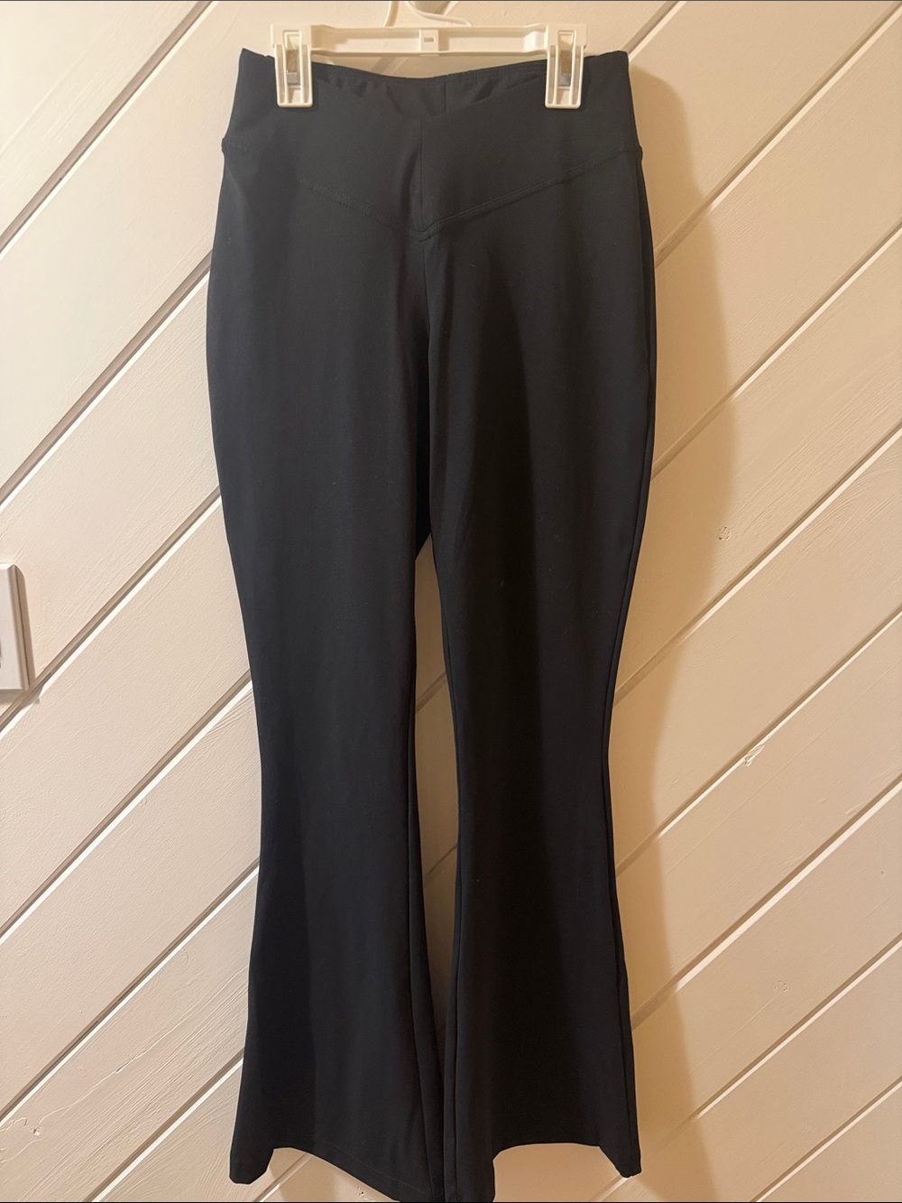 RVCA Black Active Leggings with Branded Waist Print